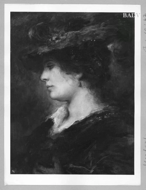 Ritratto femminile con cappello rosso - Führermuseum, Linz